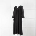 Tory Burch Black Flowy Kaftan Dress