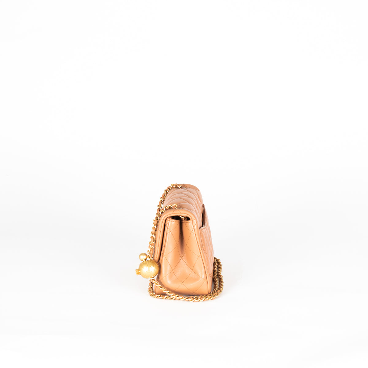 Chanel Caramel Pearl Crush Mini Square Flap Bag