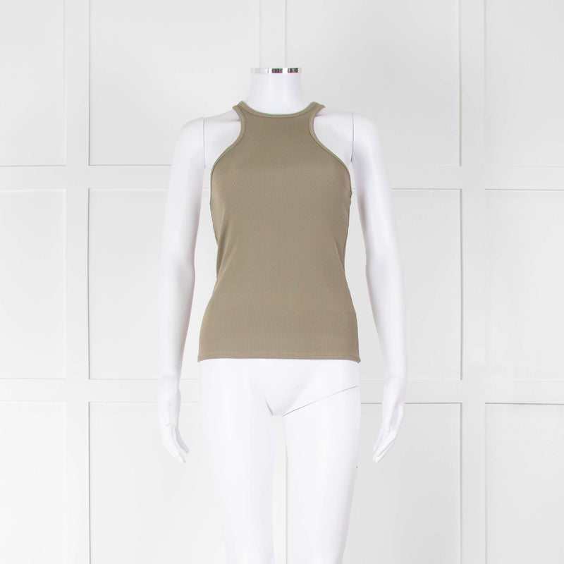 Anine Bing Khaki Sleeveless Vest