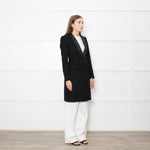Burberry Black Cashmere Coat With Dress Collar