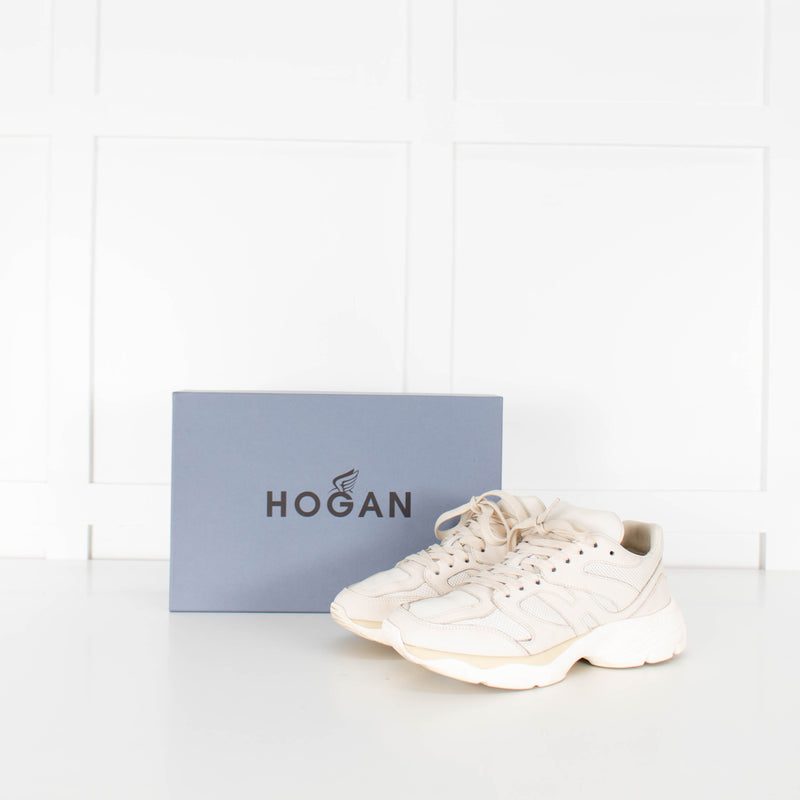 Hogan Beige H665 Leather Trainers