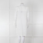 120% White Lace Sleeve Linen Tunic