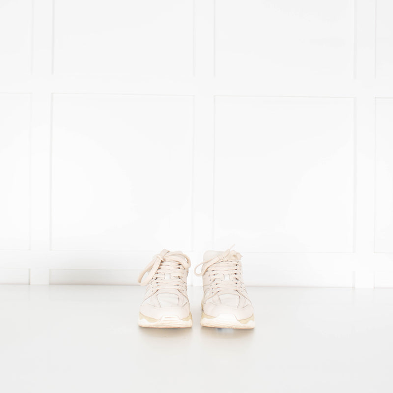 Hogan Beige H665 Leather Trainers