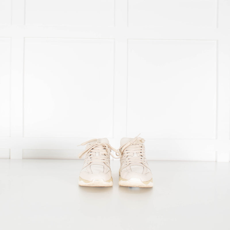 Hogan Beige H665 Leather Trainers