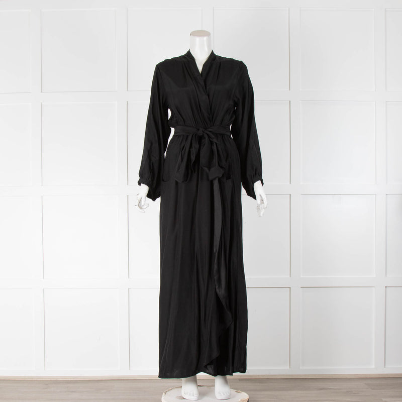 Natalie Martin Nico Maxi Dress with Sash in Black