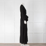 Natalie Martin Nico Maxi Dress with Sash in Black