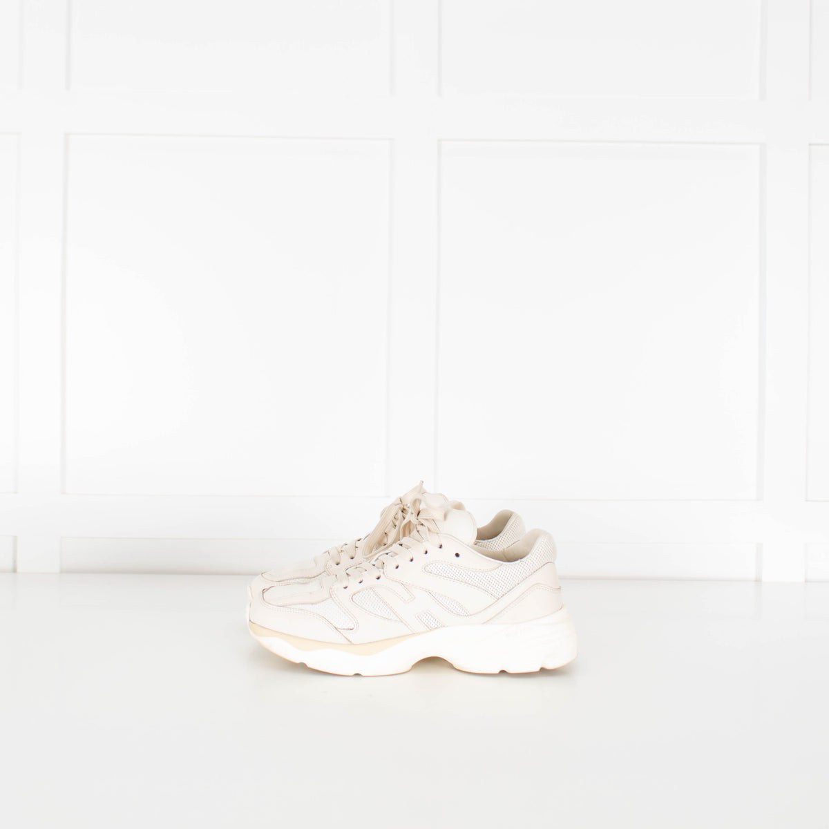 Hogan Beige H665 Leather Trainers
