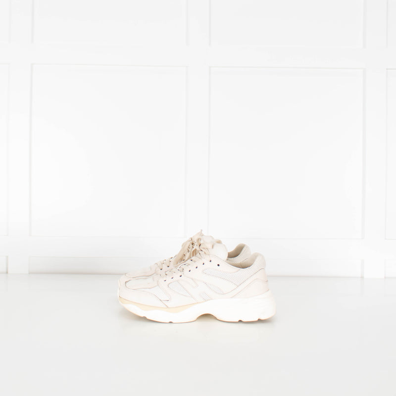 Hogan Beige H665 Leather Trainers