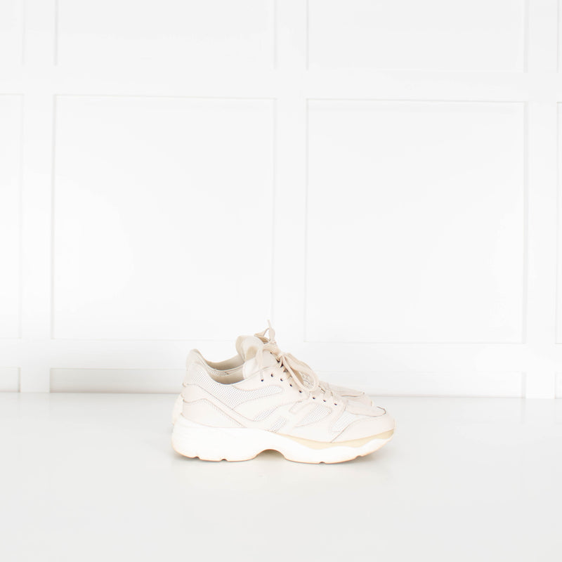 Hogan Beige H665 Leather Trainers