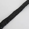 Nanni Black Plaited Leather Belt