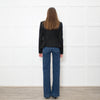 Burberry Black Dipped Hem Tuxedo Style Jacket