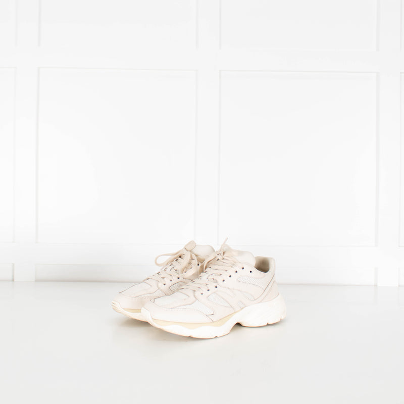Hogan Beige H665 Leather Trainers
