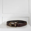 Nanni Tan Leather Belt With Stones
