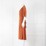 By Malene Birger Ivesia Rust Coloured Stretch Wrap Dress