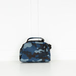 Anya Hindmarch Blue Camo Top Handle Nylon Satchel Crossbody