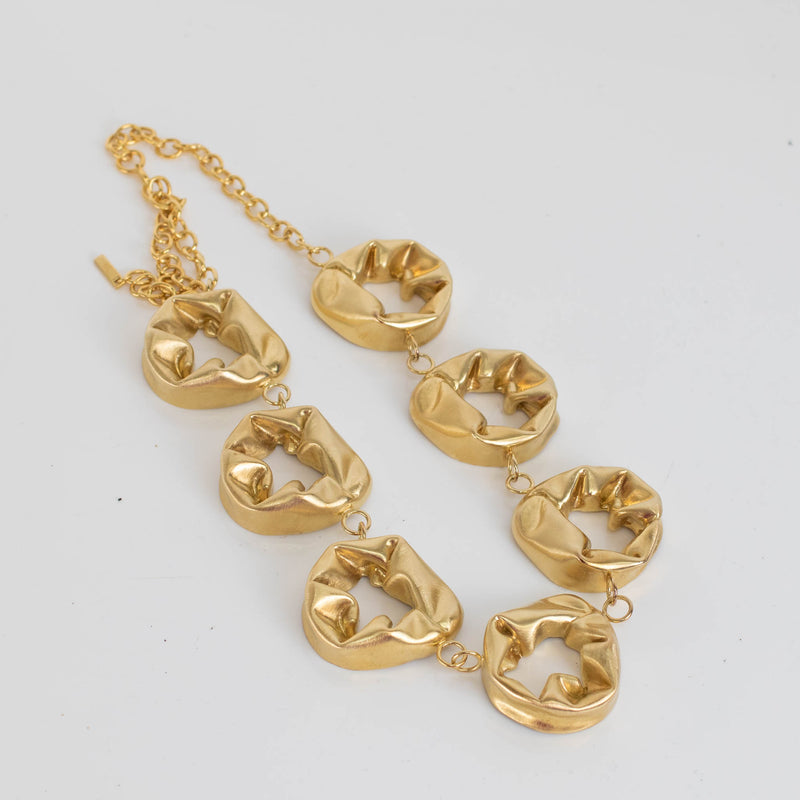 Completed Works Scrunch Gold Plated Necklace