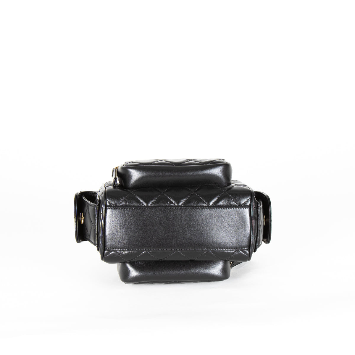 Chanel Black Quilted Small Multi Pockets Camera Bag