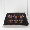 Isabel Marant Black Fringed Embroidered Crossbody