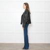 Victoria Beckham Black Lamb Skin Biker Jacket