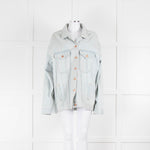 Martine Rose Pale Denim Embroidered Back Jacket