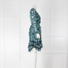 Zimmermann Blue Floral Wrap Dress