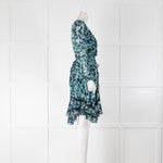 Zimmermann Blue Floral Wrap Dress