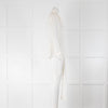Khaite Cream Silk Blouse With Neck Tie