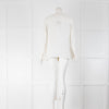 Khaite Cream Silk Blouse With Neck Tie