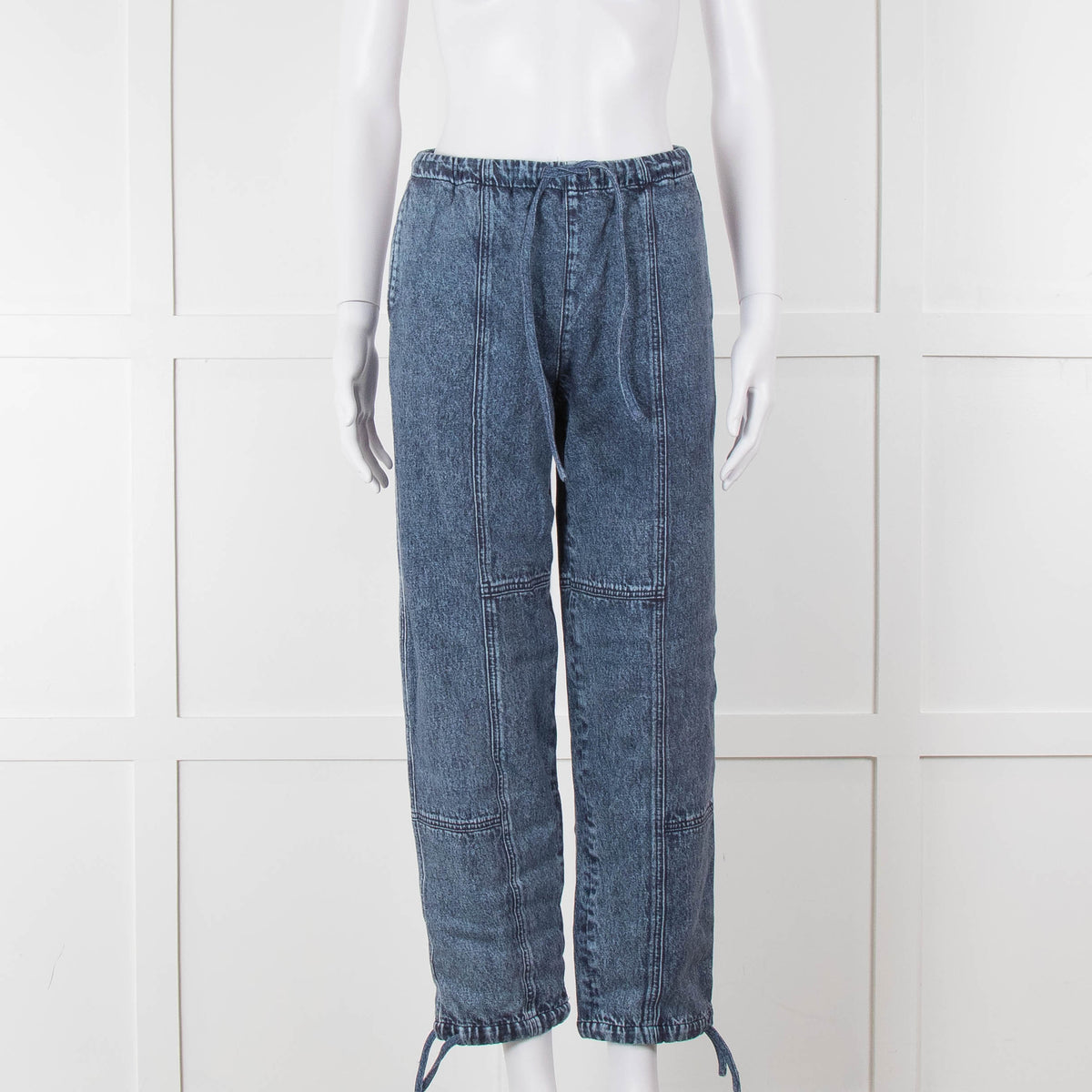 Rag & Bone Blue Denim Print Joggers