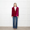 NRBY Hot Pink Velvet Blazer Jacket