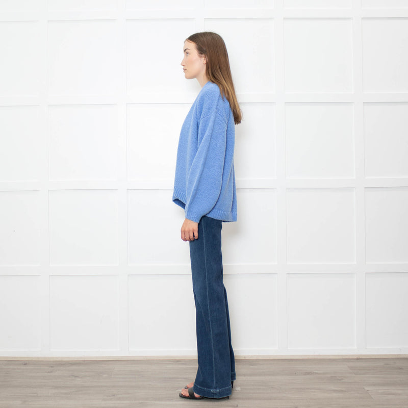 NRBY Blue Alpaca Blend Cardigan