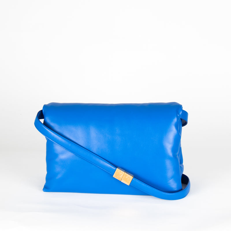 Marni Blue Leather Prisma Bag