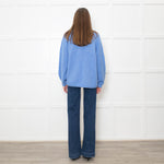 NRBY Blue Alpaca Blend Cardigan