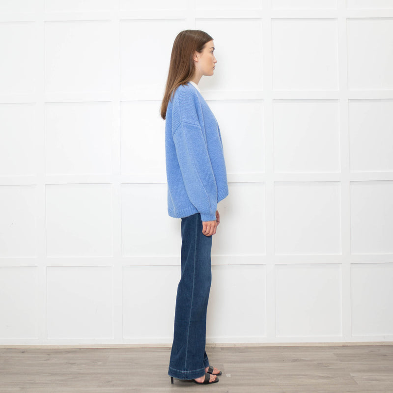 NRBY Blue Alpaca Blend Cardigan