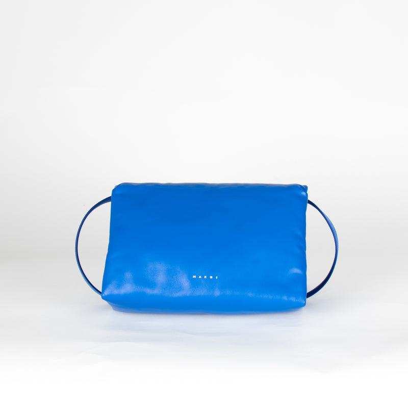 Marni Blue Leather Prisma Bag