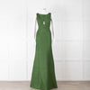 Herve Leger Green Bandage Gown with Keyhole Chest