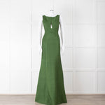 Herve Leger Green Bandage Gown with Keyhole Chest