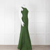 Herve Leger Green Bandage Gown with Keyhole Chest