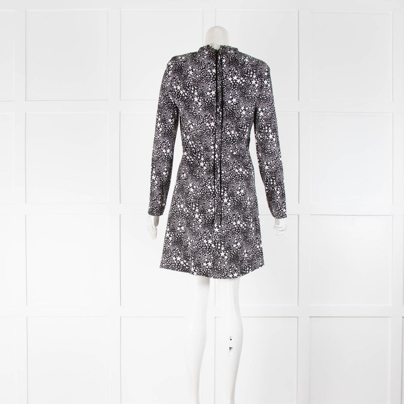 Maje Black And White Star Dress