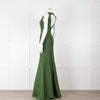 Herve Leger Green Bandage Gown with Keyhole Chest