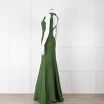 Herve Leger Green Bandage Gown with Keyhole Chest