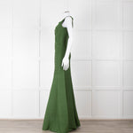 Herve Leger Green Bandage Gown with Keyhole Chest
