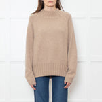 Van Kukil Oatmeal Wide Rib Roundneck Jumper