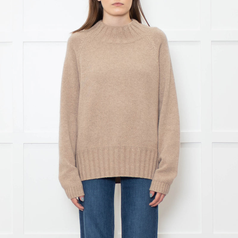 Van Kukil Oatmeal Wide Rib Roundneck Jumper