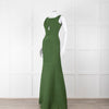Herve Leger Green Bandage Gown with Keyhole Chest