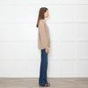 Van Kukil Oatmeal Wide Rib Roundneck Jumper