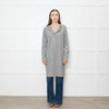 Max Mara Grey Wool Hooded Long Sleeve Tunic