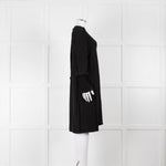 By Malene Birger Black Dress with Smocked Cuffs