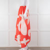 Issey Miyake Pleats Please Orange Cream Pleated Full Long Skirt