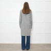 Max Mara Grey Wool Hooded Long Sleeve Tunic